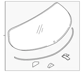 Bjt6-63-930g Mazda Genuine Lift Gate Glass Bjt6-63-930g Mazda Genuine Lift Gate Glass