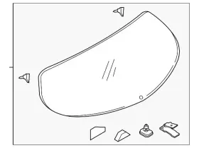 Kd35-63-930b Mazda Genuine Lift Gate Glass Kd35-63-930b Mazda Genuine Lift Gate Glass