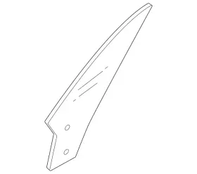 Ne51-58-661b Mazda Genuine Vent Glass