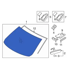 Gbvk63900c Mazda Oe For 6 2018-2020 Front Windshield