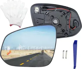 87961-42d30 Mengyucar For Toyota Rav4 Driver Side Left Mirror Glass