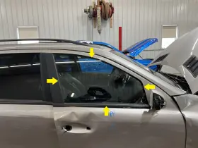 1647250000 Mercedes-benz 06-11 Ml350 Passenger Right Front Door Glass Window Only