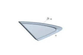 167-670-61-01 Mercedes-benz Genuine Side Window Pane Tinted 167-670-61-01 Mercedes-benz Genuine Side Window Pane Tinted