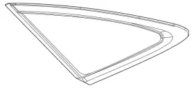 167-670-65-01 Mercedes-benz Genuine Side Window Pane Tinted 167-670-65-01 Mercedes-benz Genuine Side Window Pane Tinted