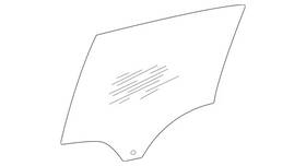 Mercedes-benz 167-735-33-00 Genuine Mercedes-benz Side Window Pane Tinted