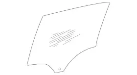 167-735-33-00 Mercedes-benz Genuine Side Window Pane Tinted 167-735-33-00 Mercedes-benz Genuine Side Window Pane Tinted
