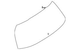 Mercedes-benz 167-740-18-00 Genuine Mercedes-benz Lift Gate Glass