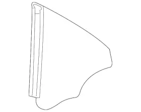 172-670-02-00-64 Mercedes-benz Genuine Quarter Glass 172-670-02-00-64 Mercedes-benz Genuine Quarter Glass