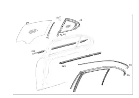 213-730-05-55 Mercedes-benz Genuine Window Fixed 213-730-05-55 Mercedes-benz Genuine Window Fixed