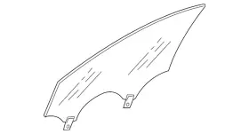223-720-66-05 Mercedes-benz Genuine Door Glass