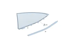 236-670-07-00 Mercedes-benz Genuine Side Window Fixed 2366700700 236-670-07-00 Mercedes-benz Genuine Side Window Fixed 2366700700