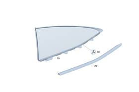 Mercedes-benz 236-670-08-00 Genuine Mercedes-benz Side Window Fixed