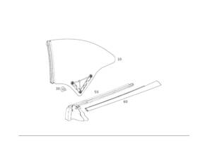 Mercedes-benz 238-670-48-00 Genuine Mercedes-benz Side Window Pane