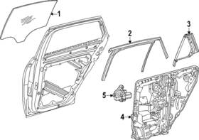 Mercedes-benz 254-735-31-00 Genuine Mercedes-benz Side Window Pane Tinted