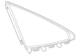 290-670-05-00 Mercedes-benz Genuine Side Window Fixed