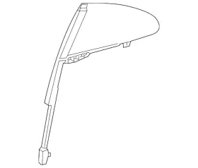 290-735-03-00 Mercedes-benz Genuine Fixed Glass 290-735-03-00 Mercedes-benz Genuine Fixed Glass