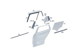 Mercedes-benz 294-730-60-02 Genuine Mercedes-benz Side Window Fixed