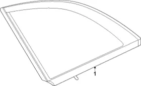 296-670-33-00 Mercedes-benz Genuine Quarter Glass 296-670-33-00 Mercedes-benz Genuine Quarter Glass