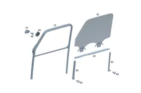465-720-30-00 Mercedes-benz Genuine Side Window Pane 465-720-30-00 Mercedes-benz Genuine Side Window Pane