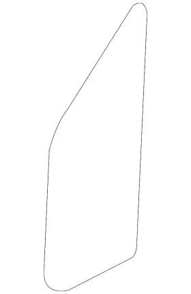 906-725-03-09 Mercedes-benz Genuine Vent Glass 906-725-03-09 Mercedes-benz Genuine Vent Glass