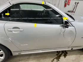 Fd21241 Mercedes-benz 01-04 Slk230 Passenger Right Front Door Glass Window Only