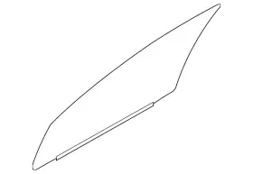 5706a693 Mitsubishi Genuine Door Glass 5706a693 Mitsubishi Genuine Door Glass