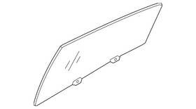 Mitsubishi 5736a886 Genuine Door Glass