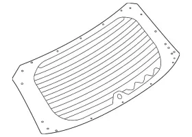 90300w090p Mitsubishi Genuine Lift Gate Glass 90300w090p Mitsubishi Genuine Lift Gate Glass