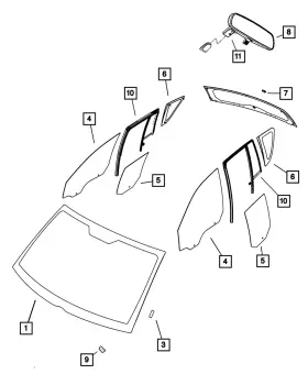 05074817ae Mopar Oem New 2007-2017 Jeep Compass Front Left Door Glass Replacement 5074817ae 05074817ae Mopar Oem New 2007-2017 Jeep Compass Front Left Door Glass Replacement 5074817ae