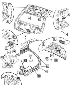 05135234ab Mopar Genuine Liftgate 5135234ab 05135234ab Mopar Genuine Liftgate 5135234ab