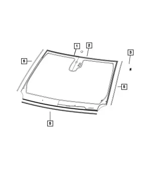 55112754ae Mopar Genuine Windshield