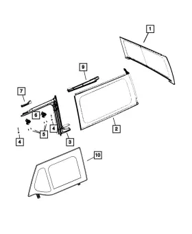 5vn21sx9aj Mopar Genuine Quarter Window Left 5vn21sx9aj Mopar Genuine Quarter Window Left
