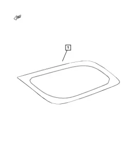 68092701aa Mopar Genuine Quarter Window Glass Left 68092701aa Mopar Genuine Quarter Window Glass Left