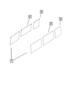 Mopar 68247780aa 2014-2023 Ram Promaster 1500 2500 3500 Quarter Window Glass Rh