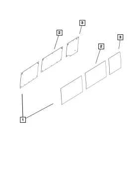 68247780aa Mopar 2014-2023 Ram Promaster 1500 2500 3500 Quarter Window Glass Rh