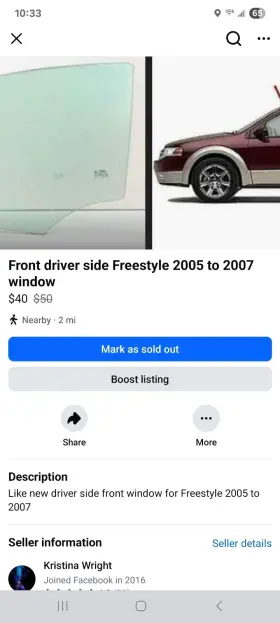 Dd10674gtn Nagd Fit 05-07 Ford Freestyle 08-09 Taurus X Driver Left Front Door Window Glass Dd10674gtn Nagd Fit 05-07 Ford Freestyle 08-09 Taurus X Driver Left Front Door Window Glass