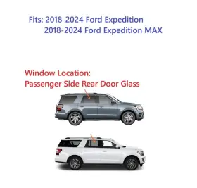 Dd12890ypn Nagd Fits 18-24 Ford Expedition / Max Passenger Right Rear Door Window Glass Temp Dd12890ypn Nagd Fits 18-24 Ford Expedition / Max Passenger Right Rear Door Window Glass Temp