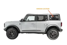 Dq13449ypn Nagd Fits 2021-2026 Ford Bronco 4 Door Driver Left Side Quarter Window Glass