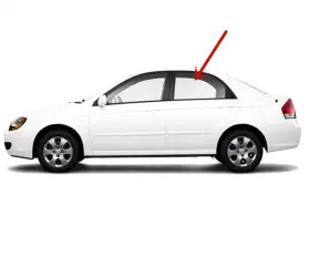 Fd22384gty Nagd Fit 2005-2009 Kia Spectra 4-dr Sedan Driver Left Side Rear Door Window Glass Fd22384gty Nagd Fit 2005-2009 Kia Spectra 4-dr Sedan Driver Left Side Rear Door Window Glass
