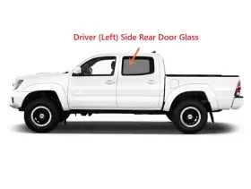 Fd22404ypy Nagd Fits 05-15 Toyota Tacoma Pickup 4d Crew Cab Driver Side Left Rear Door Glass
