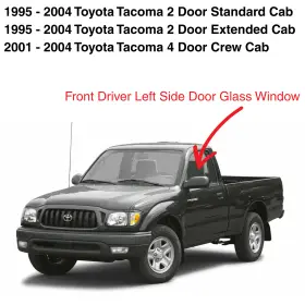 Fd5472gty Nagd Fits 1995-2004 Toyota Tacoma 2&4 Door Driver Side Left Front Window Glass