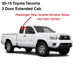 Fq22479ypn Nagd Fit 05-15 Toyota Tacoma Ext. Pickup Passenger Right Side Quarter Window Glass