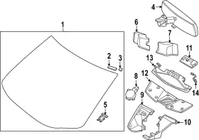 72700-5mp6c Nissan Genuine Windshield 72700-5mp6c Nissan Genuine Windshield