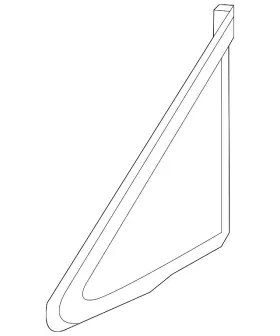 76820-1ja0b Nissan Genuine Vent Glass 76820-1ja0b Nissan Genuine Vent Glass