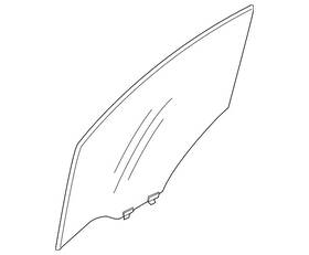 Nissan 80301-4aj0a Genuine Door Glass