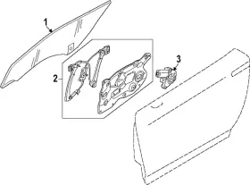 80301-6gp0a Nissan Genuine Door Glass