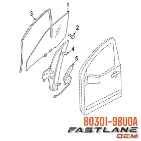 80301-9buoa Nissan 2022-2024 Frontier Glass Assy-front Door Window Lh New Oem 80301-9buoa Nissan 2022-2024 Frontier Glass Assy-front Door Window Lh New Oem