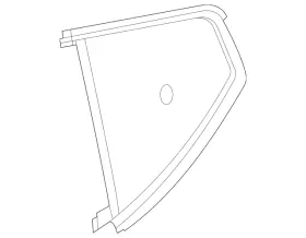 82220-5ef0a Nissan Genuine Fixed Glass 82220-5ef0a Nissan Genuine Fixed Glass