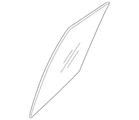 82263-zl40b Nissan Genuine Fixed Glass