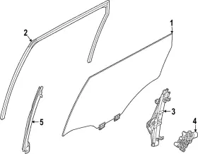82300-6ta0a Nissan Genuine Door Glass 82300-6ta0a Nissan Genuine Door Glass
